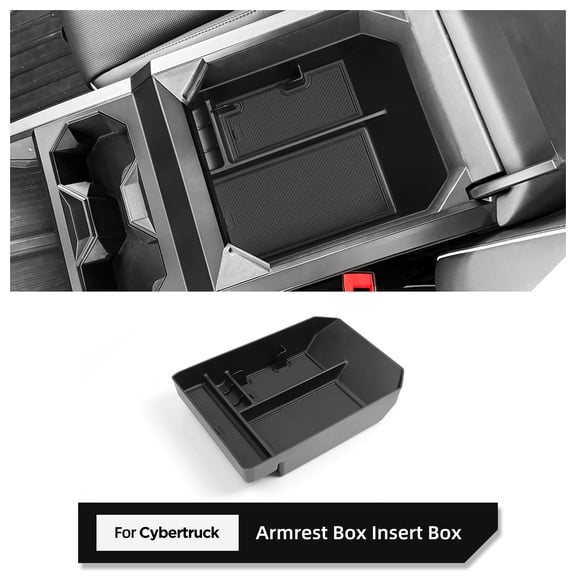 ZUNDUO for Tesla Cybertruck 2024 2025 Center Console Armrest Storage Box Car Tray Organizing Tidying Auto Interior Accessories