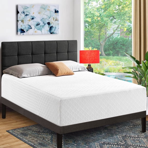 EDX 12 Inch Queen Cooling Gel Memory Foam Mattress CertiPUR US Certified Fiberglass Free Pressure Relief Bed in a Box