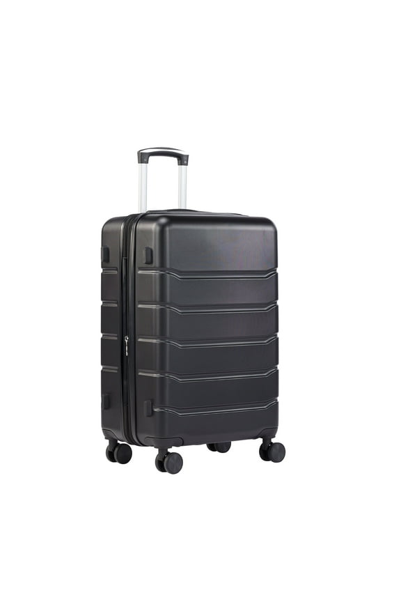 20" Carry on Luggage Hardside Suitcase with Spinner Wheels and TSA Lock, Lightweight, Black