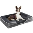 thumbnail image 1 of ZUNMOS 35" Large Orthopedic Dog Bed for Large Dogs with Non- Slip Bottom, Memory Foam Pet Bed, Dog Sofa with Machine-Washable Cover,Gray, 1 of 7
