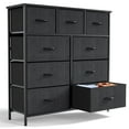thumbnail image 1 of 6 Drawer Fabric Dresser for Bedroom, Chest of DrawerOrganizer Storage Cabinet for Closet, Entryway, Black, 1 of 16