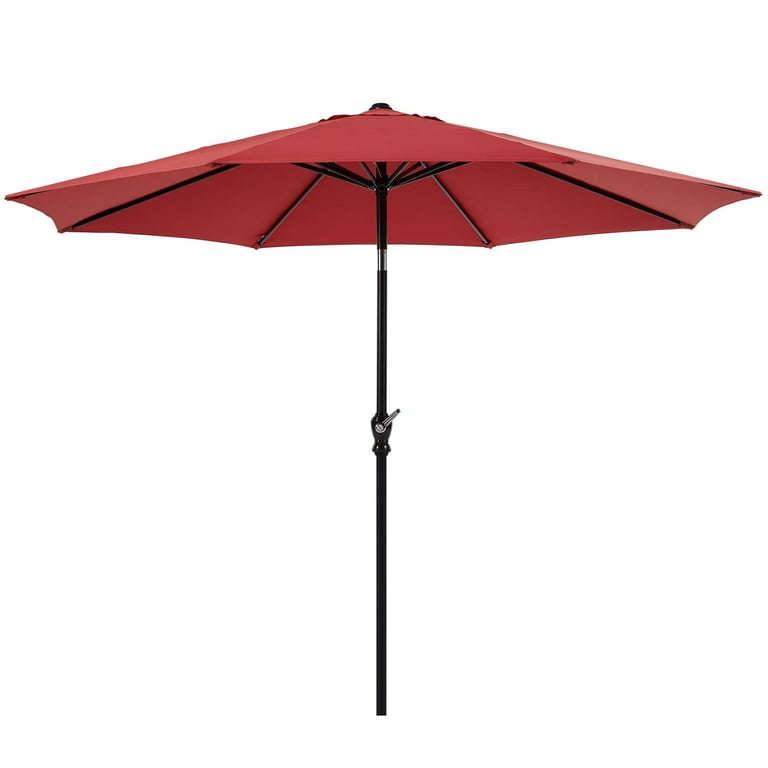 ZUNMOS 9FT Outdoor Patio Umbrella with Push Button Tilt and ZUNMOS 9FT Outdoor Patio Umbrella with Push Button Tilt and