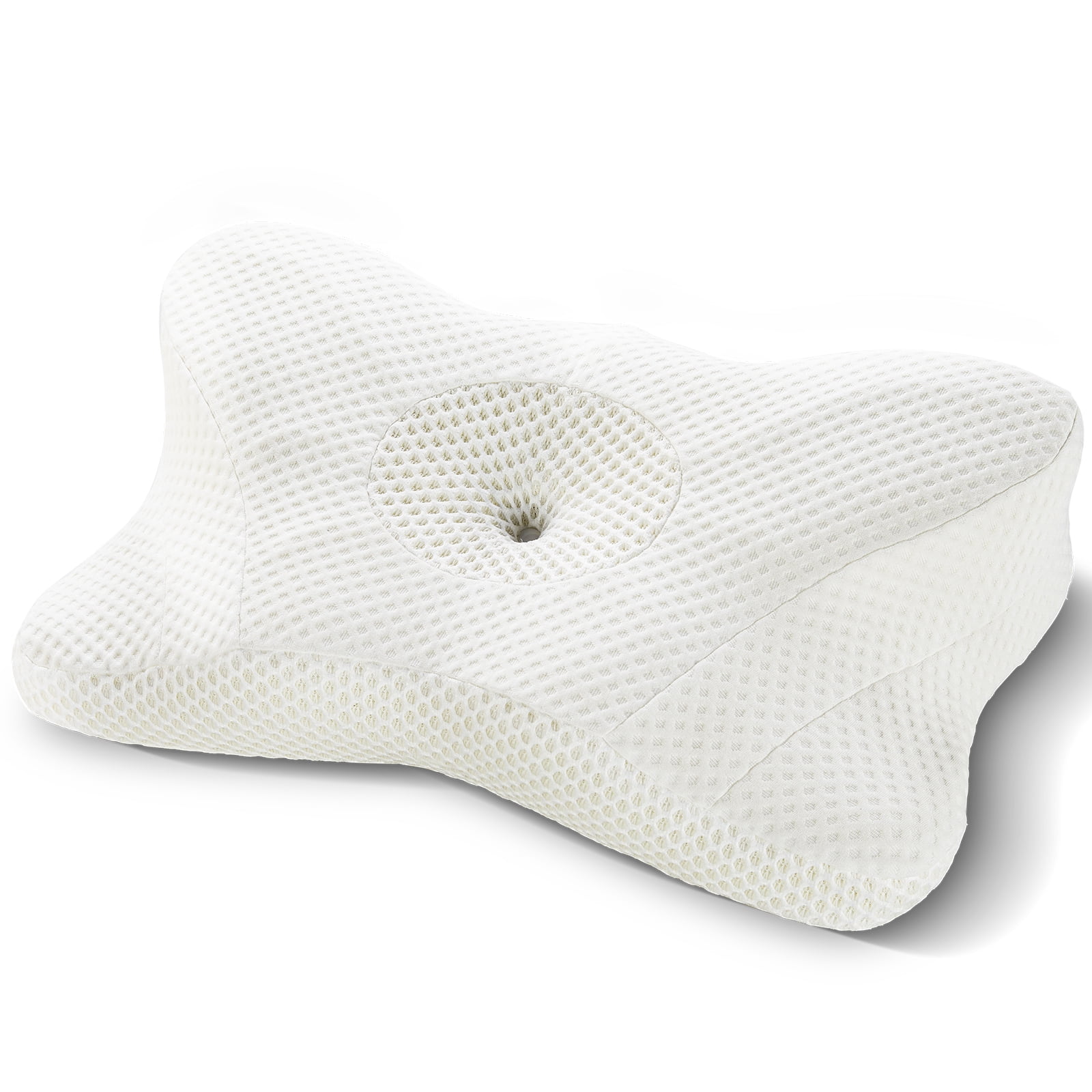 ZUNMOS Orthopedic Cervical Pillow for Neck Pain Relief, White