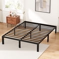 thumbnail image 1 of EDX 14 Inches Queen Bed Frame, Heavy Duty Metal Platform with Storage Space Under Frame, No Box Spring Needed Queen Size Bed Frame, Black, 1 of 6