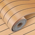 thumbnail image 1 of ZUNOXAZ 1 Roll Wood Grain Wall Panels Peel and Stick Self Adhesive Faux Wood Waterproof 3D Wallpaper 118.11*15.75*0.11 Inch, 1 of 11