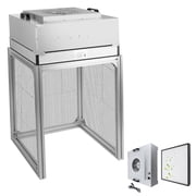 ZUNOXAZ Vertical Laminar Hood with Filters, 23.6 x 23.6 x 29 Inch Work Area, 110V Laboratory Fan