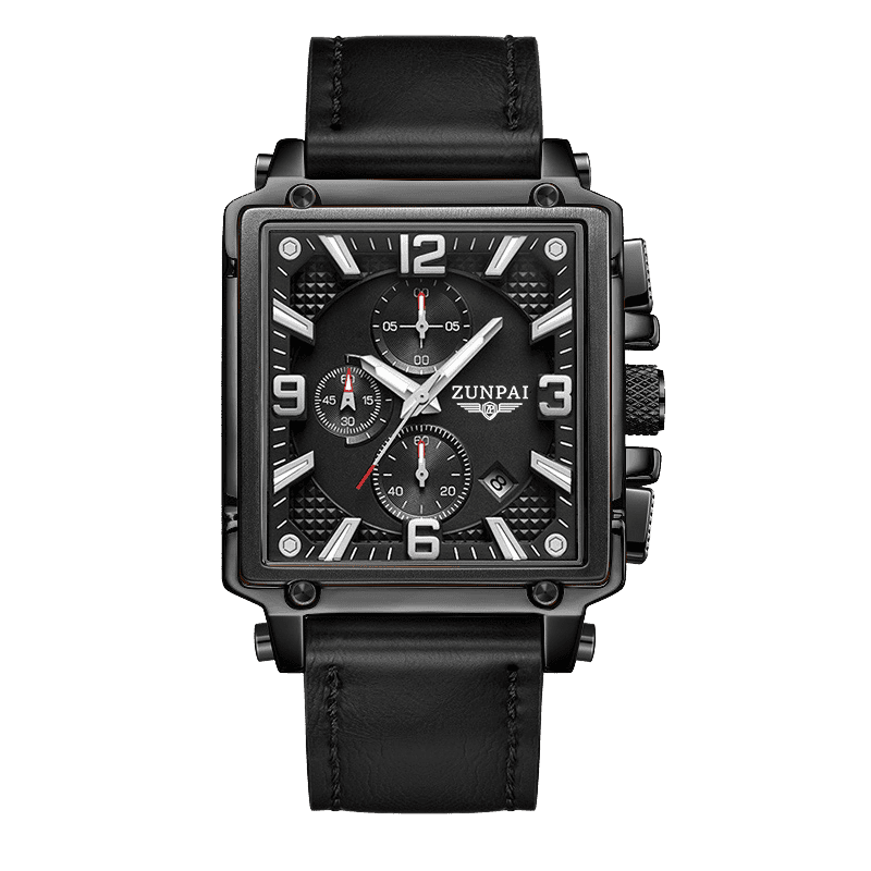 ZUNPAI Mens Watch Sports Multifunction Chronograph Quartz Analog Wristwatch for Men Stainless Steel Fashion Rubber Strap Watches ZUNPAI Mens Watch Sports Multifunction Chronograph Quartz Analog Wristwatch for Men Stainless Steel Fashion Rubber Strap Watches