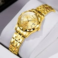 thumbnail image 1 of ZUNPAI Watches for Women with with Luminous Calendar, Women's Watch Quartz Analog Stainless steel Strap Waterproof Fashion Wristwatch, 1 of 9
