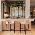 thumbnail image 1 of Andover Barstool Beige Barstool, Modern Style, Comfy and durable polyester fabric, Plywood, Indoor Bar, 1 of 5
