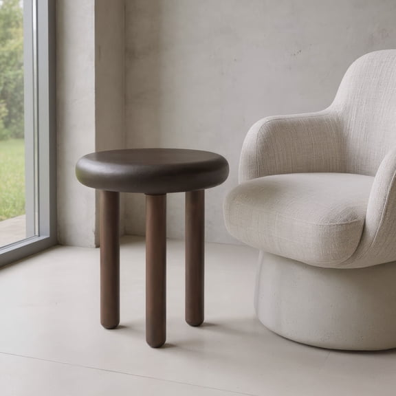 Arian Side Table Bronze End Table, Modern Style, Recycled Aluminum round shape tabletop, Recycled Aluminum, Indoor Living