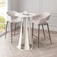 thumbnail image 1 of Axis Bar Table White Bar Table, Modern Style, Support up to 220 lb, Steel, Indoor Bar, 1 of 2