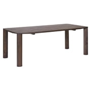 ZUO Eazy Solid Rubber Wood Frame Dining Table in Espresso