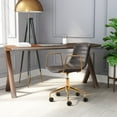 thumbnail image 1 of Eric Office Chair Brown and Gold, 1 of 2