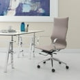 thumbnail image 1 of Glider High Back Office Chair Taupe Office Chair, Modern Style, Plush and durable faux leather fabric, Plywood, Indoor Office, 1 of 5