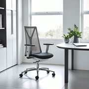 Hasso Office Chair Black Office Chair, Modern Style, Breathable mesh fabric, Steel, Indoor Office