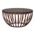 thumbnail image 1 of Kafig Coffee Table Bronze Coffee Table, Modern Style, Recycled Sand Cast Glass round shape tabletop, Iron, Indoor Living, 1 of 9