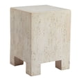 thumbnail image 1 of Kitara Side Table Beige End Table, Modern Style, Faux Stone Magnesium Oxide square shape tabletop, Magnesium Oxide, Indoor Living, 1 of 7
