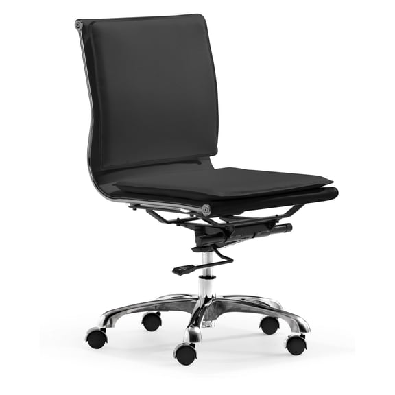 Lider Plus Armless Office Chair Black