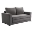 thumbnail image 1 of ZUO Jide Fabric-Wrapped Wood Frame Sleeper Sofa in Gray, 1 of 4