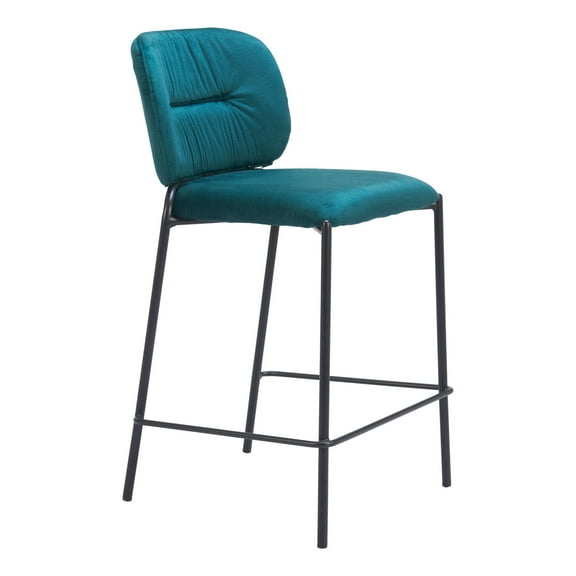 Plat Counter Stool Green Counter Stool, Modern Style, Stackable for space saving storage, Plywood, Indoor Bar
