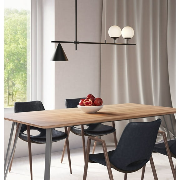 Richiza Ceiling Lamp Black Ceiling Lamp, Modern Style, Hardwired standard bracket, mounting hardwares included, Steel, Lighting Ceiling Lamps