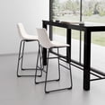 thumbnail image 1 of ZUO Smart Bar Chair (Set of 2) Distressed White, 1 of 11