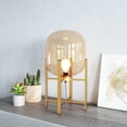 thumbnail image 1 of Wonderwall Table Lamp Gold Table Lamp, Modern Style, Works with dimmer (Dimmer Not Included), Steel, Lighting Table Lamps, 1 of 7