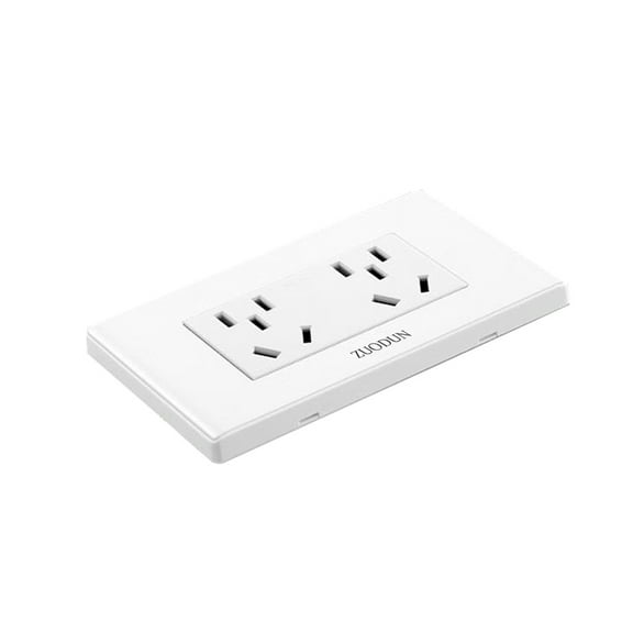 ZUODUN  Electrical plugs and sockets,  Electrical Wall Receptacle Outlet, 15A 125V, 2 Pole 3 Wire, Non- Tamper Resistant, NEMA 5-15R, Self-Grounding