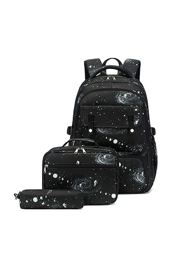 School Office Supplies Backpack School Backpack For Backpack With Lunch Box Lightweight Galaxy ElementaryPrimary BookBags School Bag Teen Backpack Set