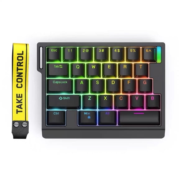 ZUOYA One Handed Magnetic Switch Gaming Keyboard, 8K Polling Rate Rapid Trigger Snap Tap for Valorant PC