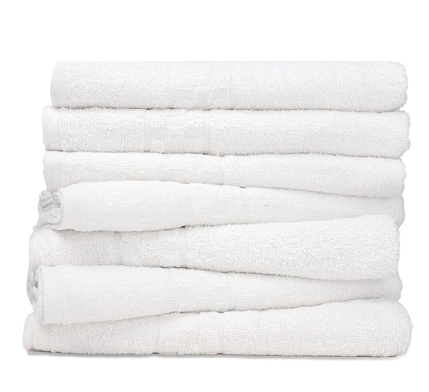 Zuperia 7-Pack Large Bath Towels, 30x54 Soft Cotton, Absorbent, White for Spa, Gym & Bathroom