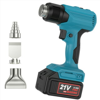 Mini Heat Gun, 350W 662F Tiny Hot Air Gun Kit with Reflector Nozzle and Heat Shrink Tubing for Wire Connectors, Embossing Small Heat Gun for Epoxy
