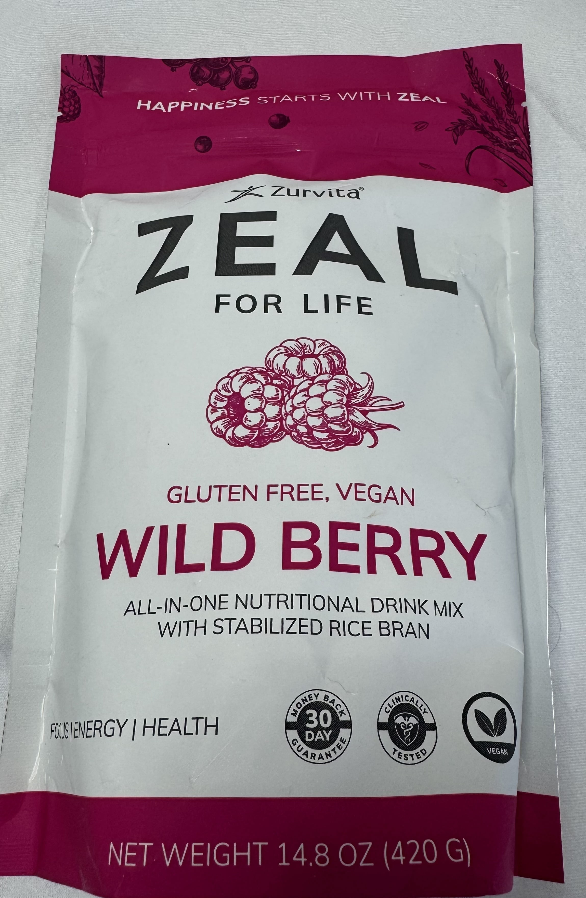 ZURVITA ZEAL 30 DAY WELLNESS BAG 43OG CLASSIC WILD BERRY