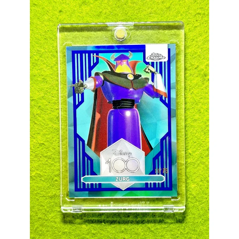 ZURG Disney 100 BLUE REFRACTOR #/75 SSP Toy Story CARD 2023 Topps