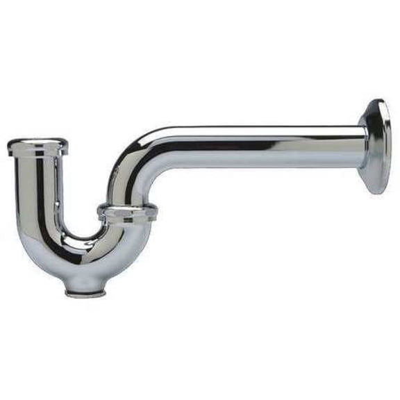 ZURN Z8702-9B-PC 1-1/2" Dia., Cast Brass, P-Trap