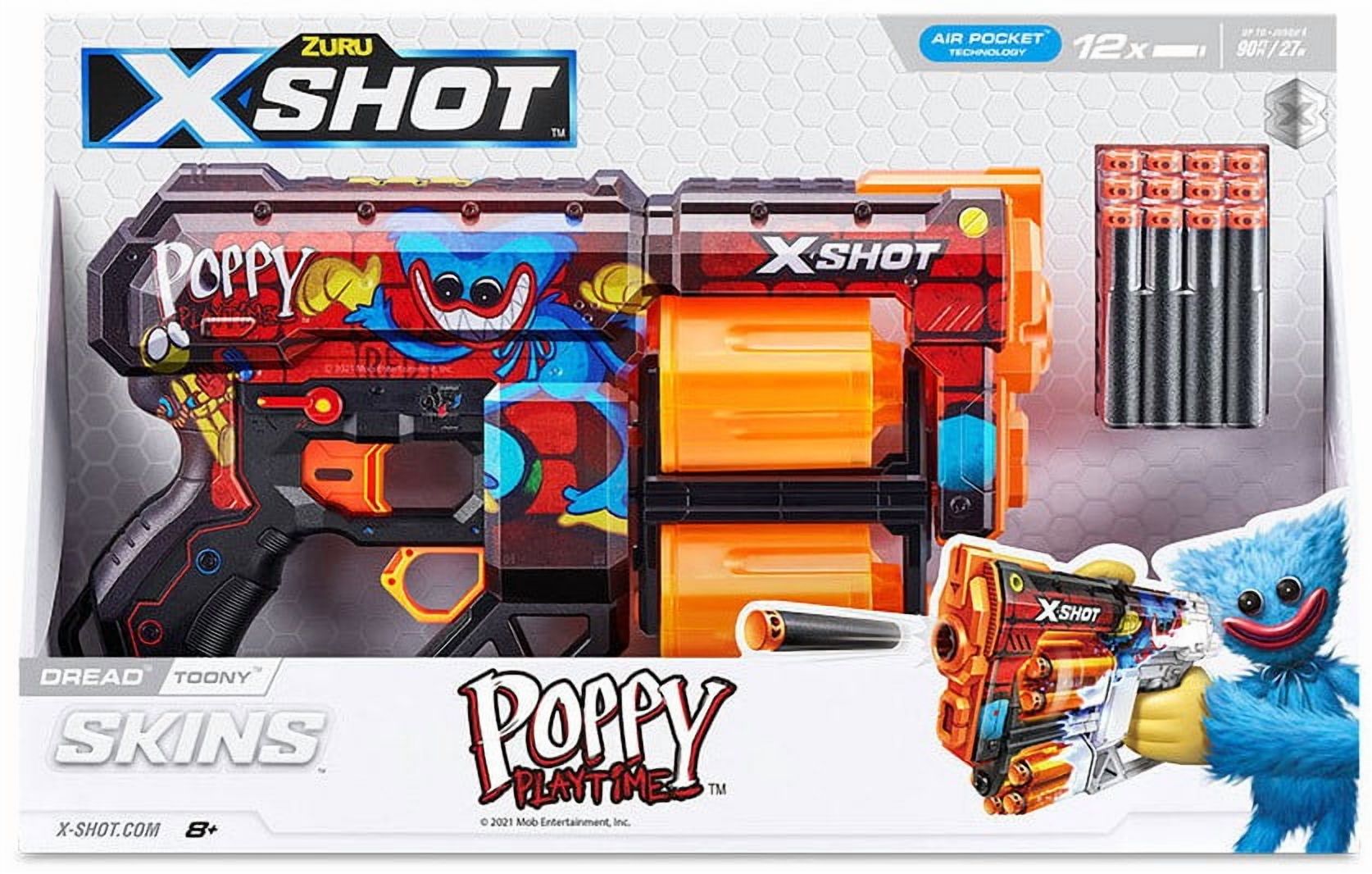 ZURU Poppy Playtime Toony Blasters, 12 Dart Capacity, Rotating
