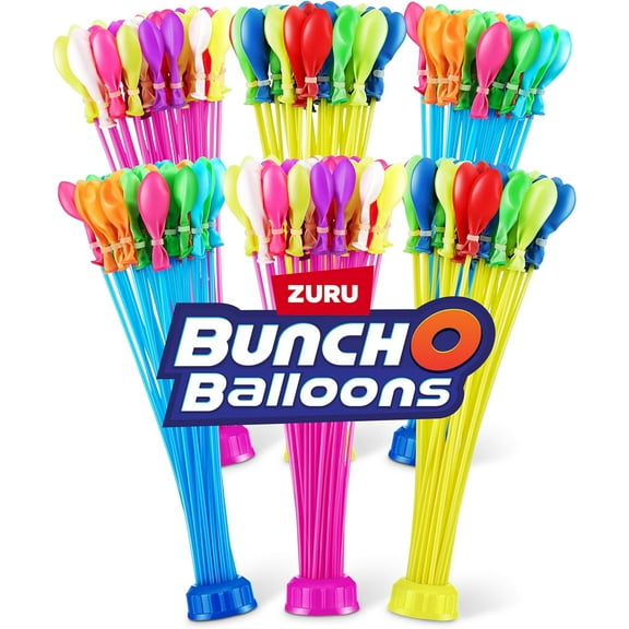 ZURU Bunch O Balloons 200+ Rapid-Fill Self-Sealing Water Balloons (6 Pack)
