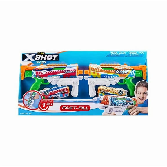 ZURU Fast Fill Polypropylene Water Guns, 1.41 lb
