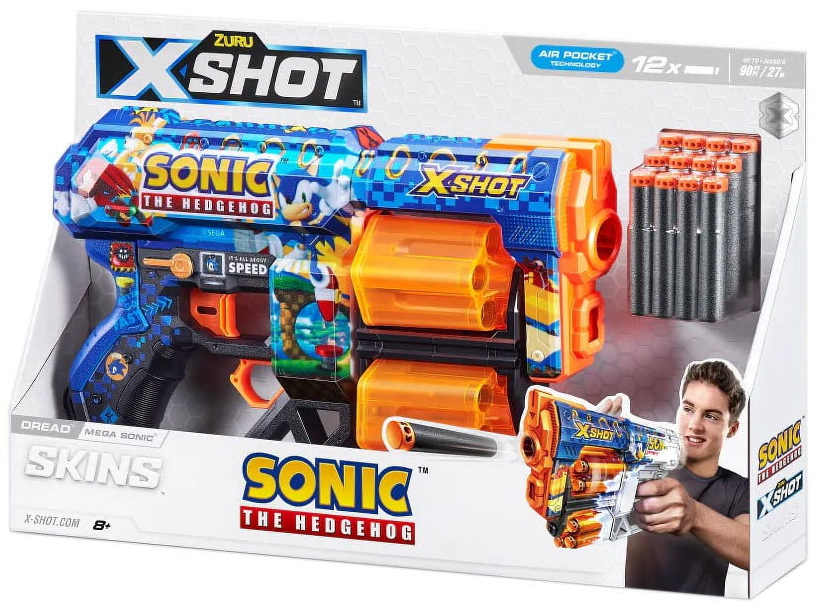 nerfセット ZURU Sonic The Hedgehog Dread Mega Sonic Nerf Blaster with 12