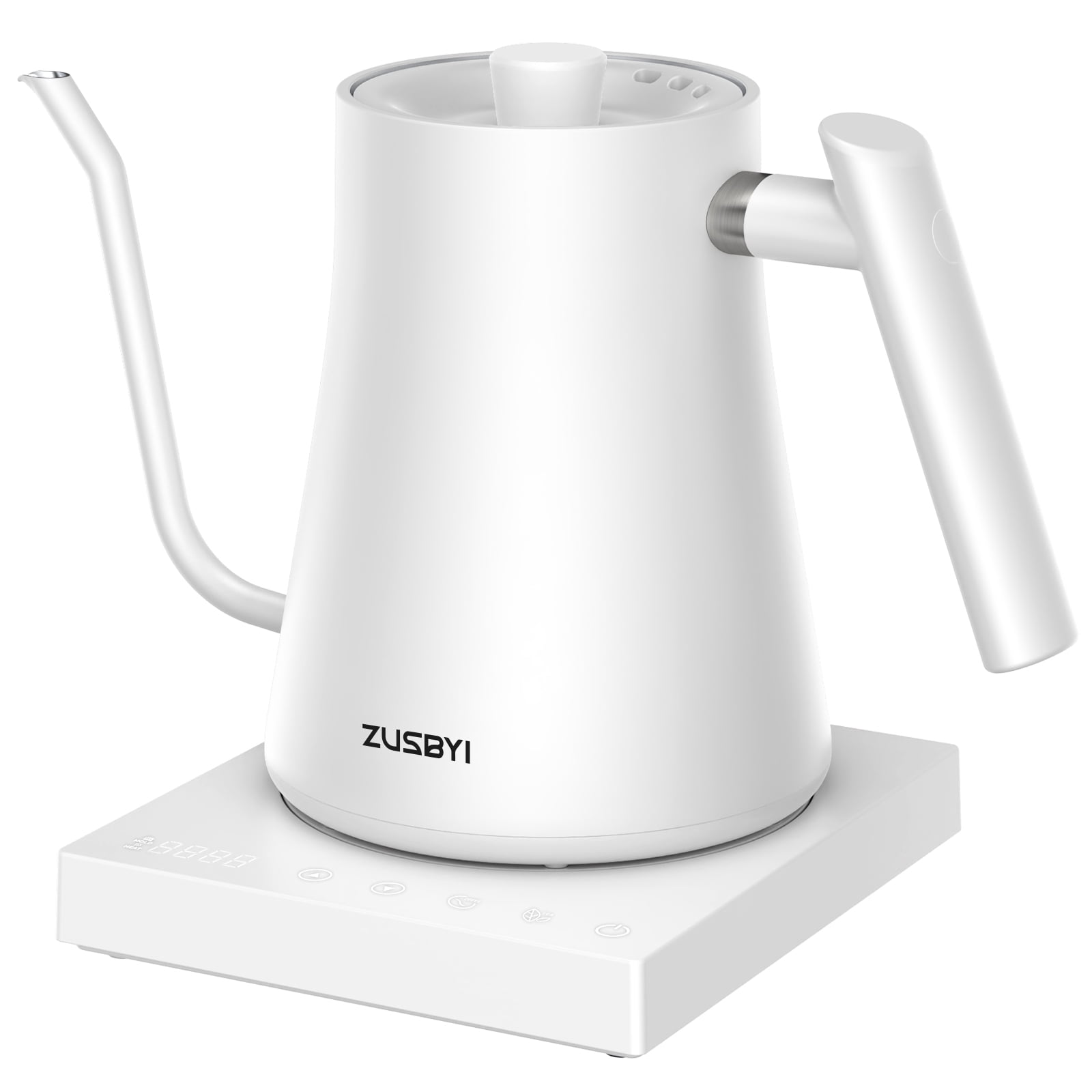 ZUSBYI Electric Gooseneck Kettle(1L), 1500W BPA Free Electric Kettle