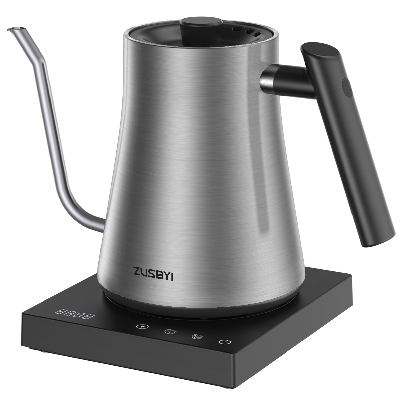 ZUSBYI Electric Gooseneck Kettle(1L), 1500W BPA Free Electric Kettle