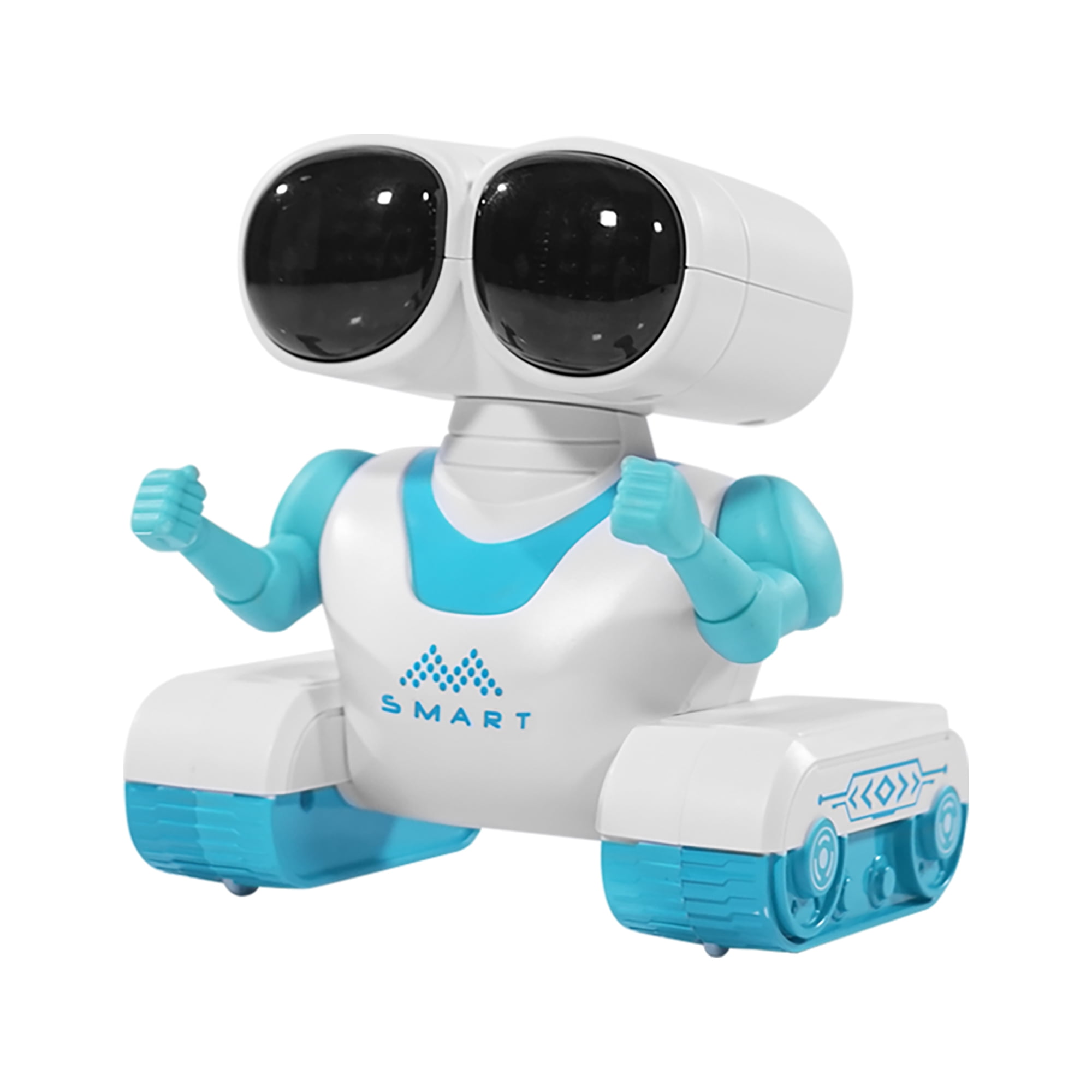 ZUTOYBO Mini RC Programming Robot Toy with Music and LED Eyes 3D Gradient Lighting, Christmas Toy for 3+ Kids Boys Girls