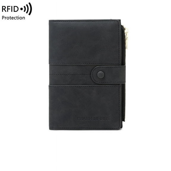 ZUTOYBO Passport and Card Holder for Women RFID Blocking Card Case Slim Travel Wallet Change Purse with Vaccine Card Slot