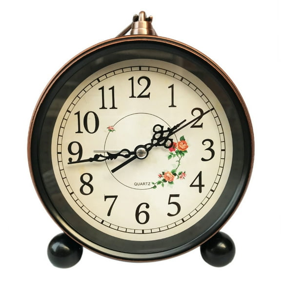 ZUTOYBOLIN Desk Clock, Table Clock Easy Identification Silent Ticking for Bedroom for School for Office  6.3" Height