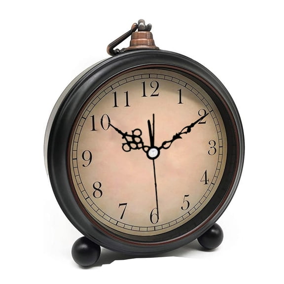 ZUTOYBOLIN Desk Clock, Table Clock Easy Identification Silent Ticking for Bedroom for School for Office 6.3" Height