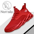 thumbnail image 1 of ZUTY Men's Running Shoes Blade Tennis Walking Fashion Breathable Non Slip Gym Sports Work Trainers Red 9, 1 of 6