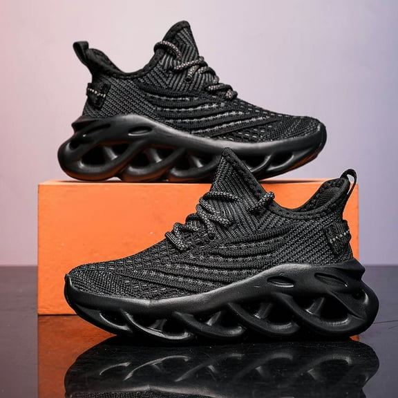 ZUTY Womens Running Shoes Tennis Sneakers Walking Gym Sports Slip on Work Non Slip Athletic Workout Casual Lightweight Breathable Fashion Black 6