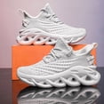thumbnail image 1 of ZUTY Womens Running Shoes Tennis Sneakers Walking Gym Sports Slip on Work Non Slip Athletic Workout Casual Lightweight Breathable Fashion White 6, 1 of 6