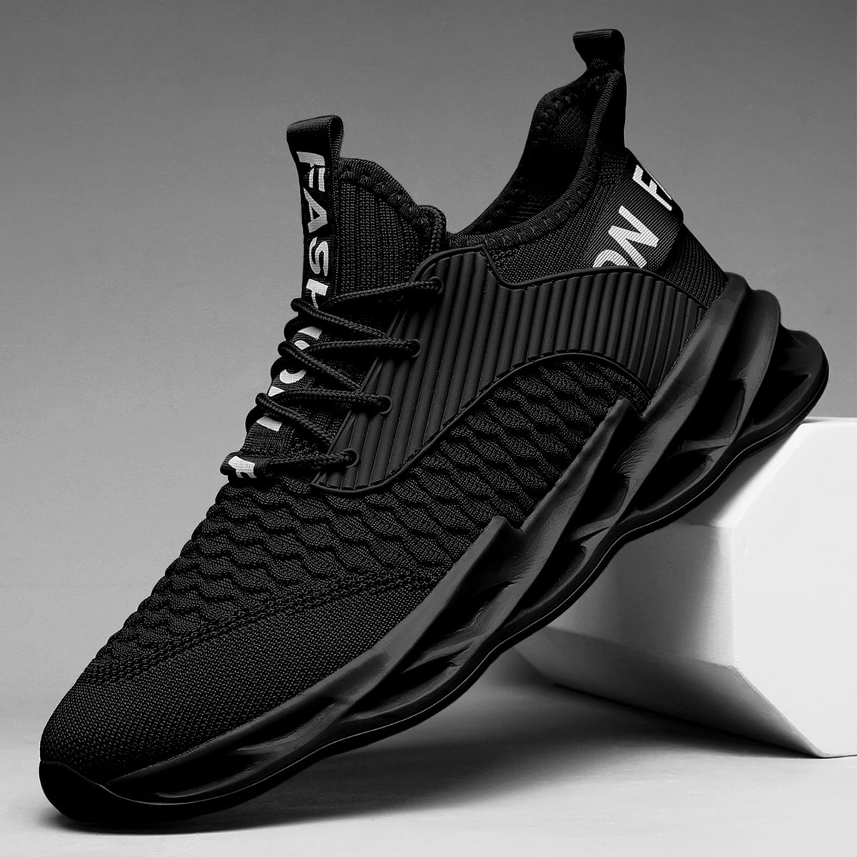 ZUTY Womens Training Running Shoes Breathable Non Slip Fashion Sneakers for Gym Workout Tennis Walking Sports Black 8