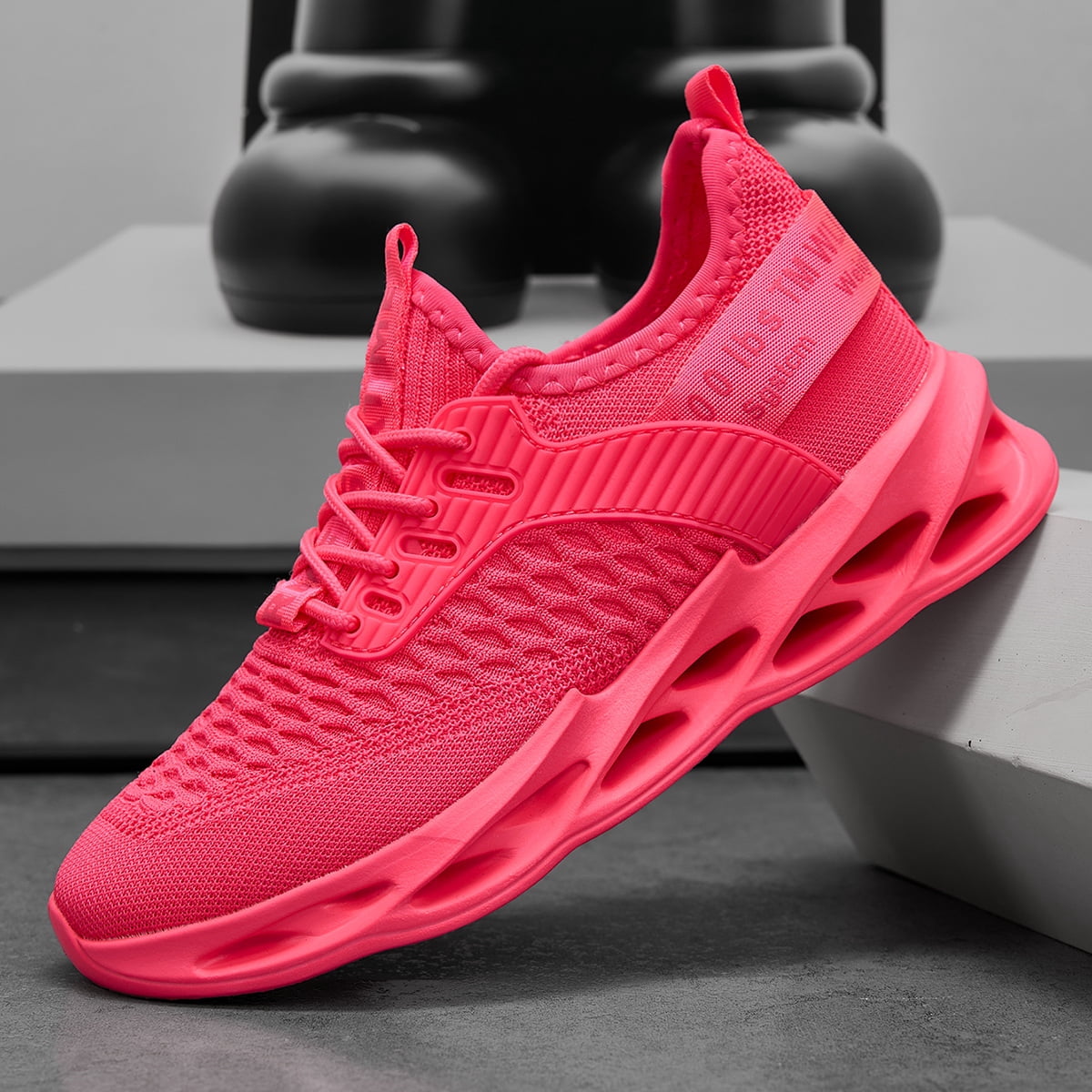 ZUTY Womens Training Running Shoes Breathable Non Slip Fashion Sneakers for Gym Workout Tennis Walking Sports Pink 6
